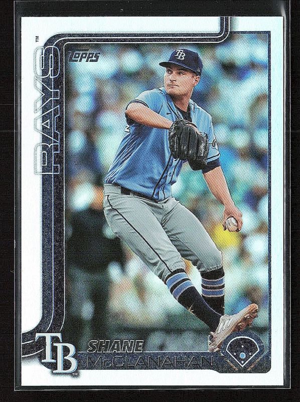 Shane McClanahan 2025 Topps #492 Rainbow Foil RAW