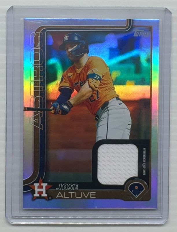 Jose Altuve 2025 Topps #260 Real One Relics RAW