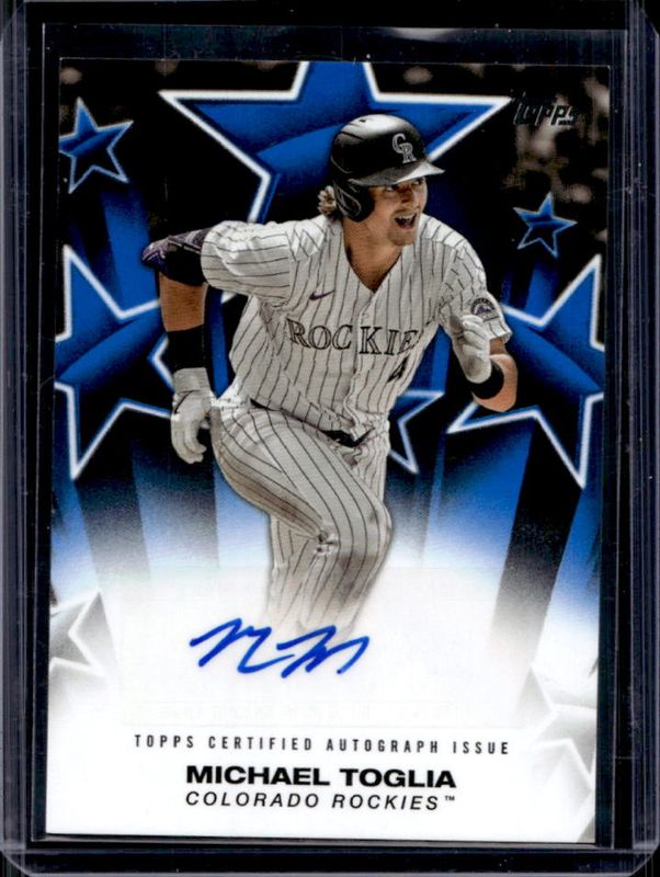 Michael Toglia 2025 Topps #BSA-MT Baseball Stars Autographs - Blue /150 RAW