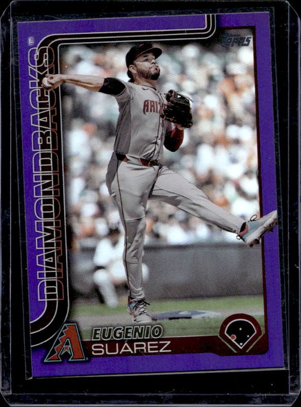 Eugenio Suarez 2025 Topps #328 Purple Rainbow /250 RAW