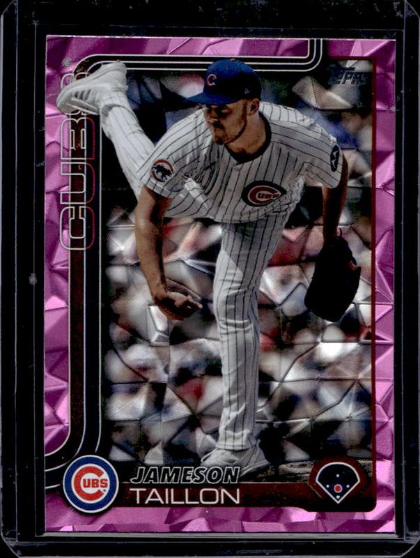 Jameson Taillon 2025 Topps #134 Pink Diamante Foil RAW