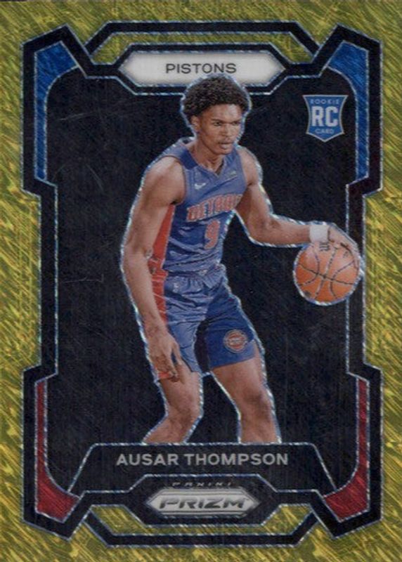 Ausar Thompson 2023 Prizm #178 Gold Shimmer /10 Rookie RAW