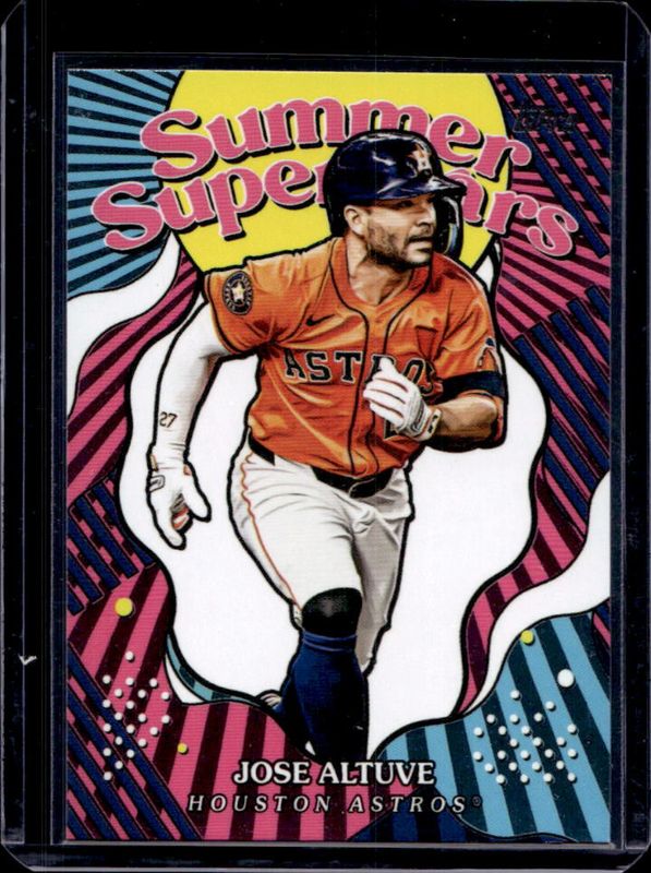 Jose Altuve 2025 Topps #SS-16 Summer Superstars RAW