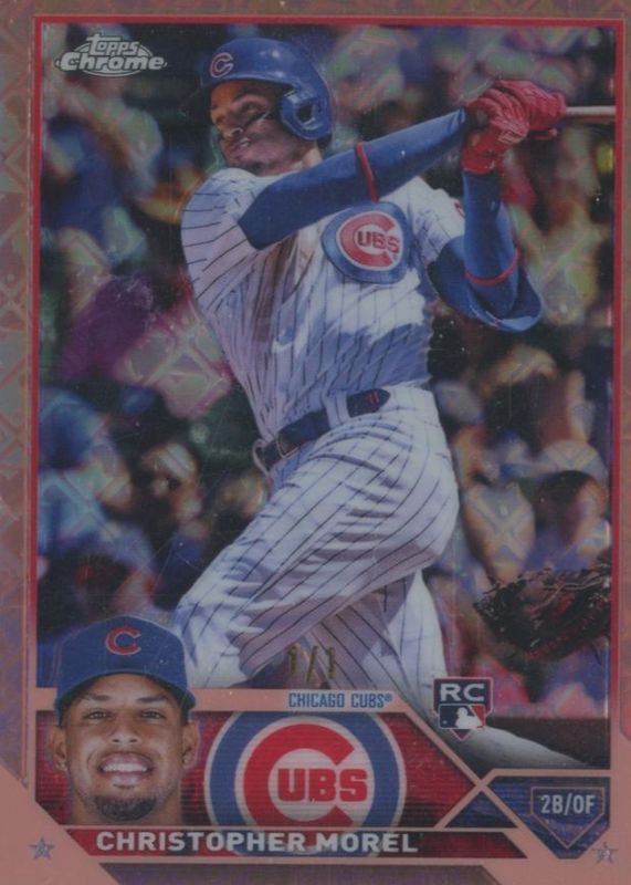 Christopher Morel 2023 Topps Chrome Logofractor Edition #198 Rose Gold /1 Rookie RAW