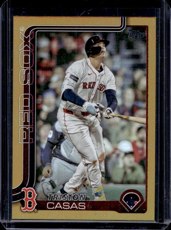 Triston Casas 2025 Topps #11 Gold Rainbow /50 RAW