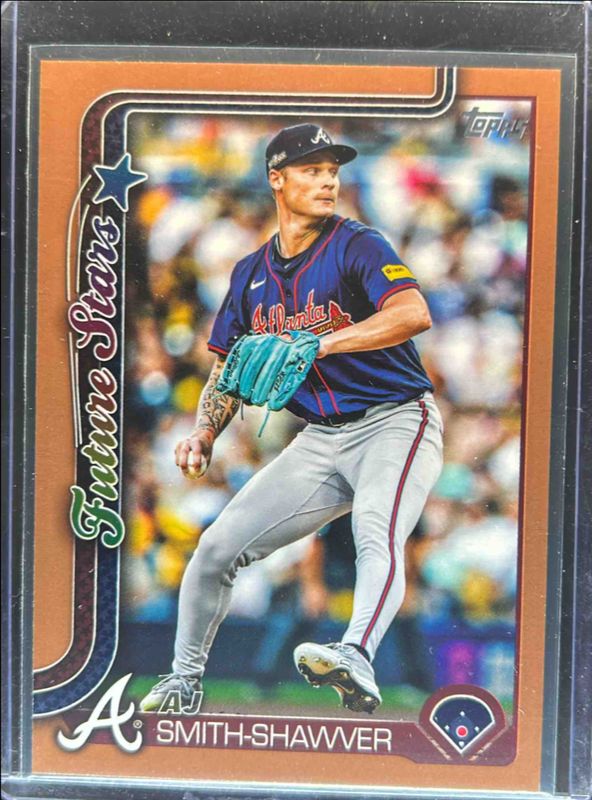 AJ Smith-Shawver 2025 Topps #674 Gold /2025 RAW