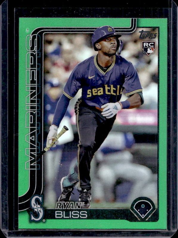 Ryan Bliss 2025 Topps #251 Green Rainbow /99 Rookie RAW