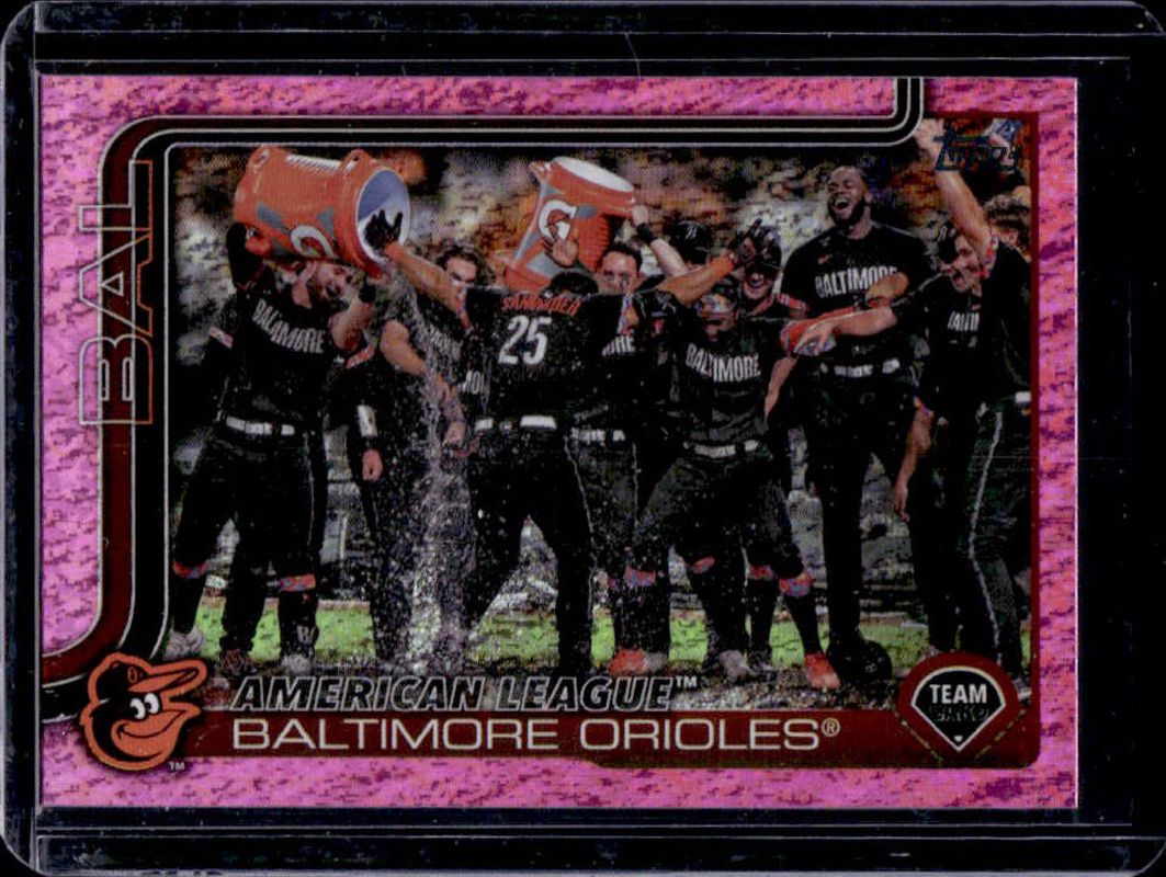 Baltimore Orioles 2025 Topps #170 Pink Holo Foil RAW