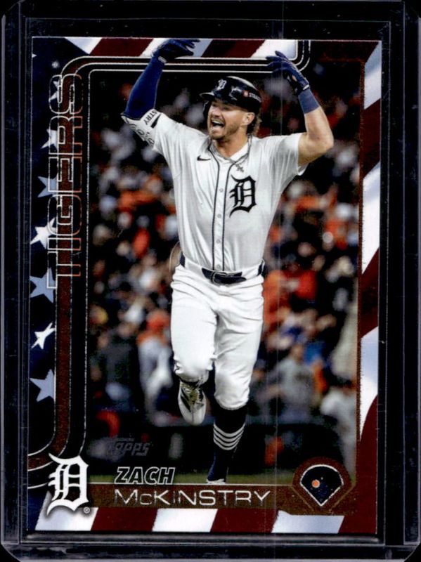 Zach McKinstry 2025 Topps #560 Independence Day /76 RAW