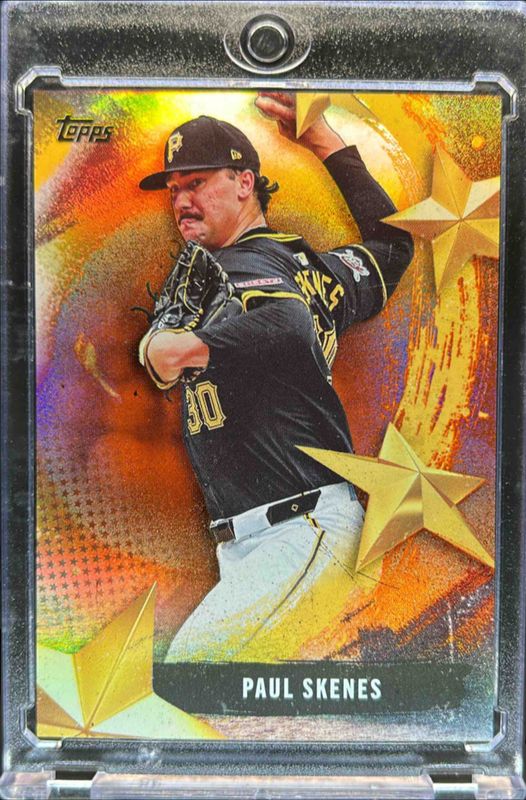 Paul Skenes 2025 Topps #SMLB-27 Stars of MLB - Orange Foilboard /25 RAW