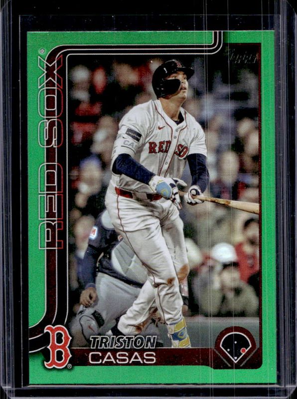 Triston Casas 2025 Topps #11 Green Rainbow /99 RAW