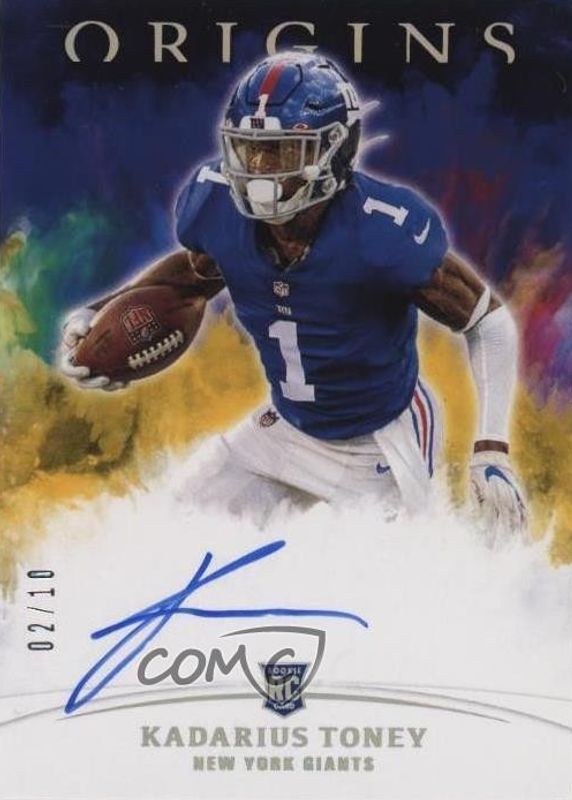Kadarius Toney 2021 Origins #RA-KT Rookie Autographs - Gold /10 RAW