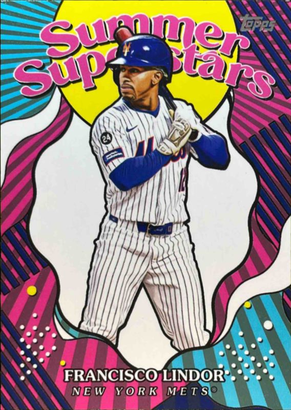 Francisco Lindor 2025 Topps #SS-27 Summer Superstars RAW