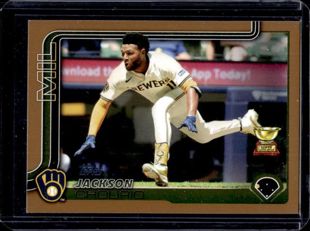 Jackson Chourio 2025 Topps #376 Gold /2025 RAW