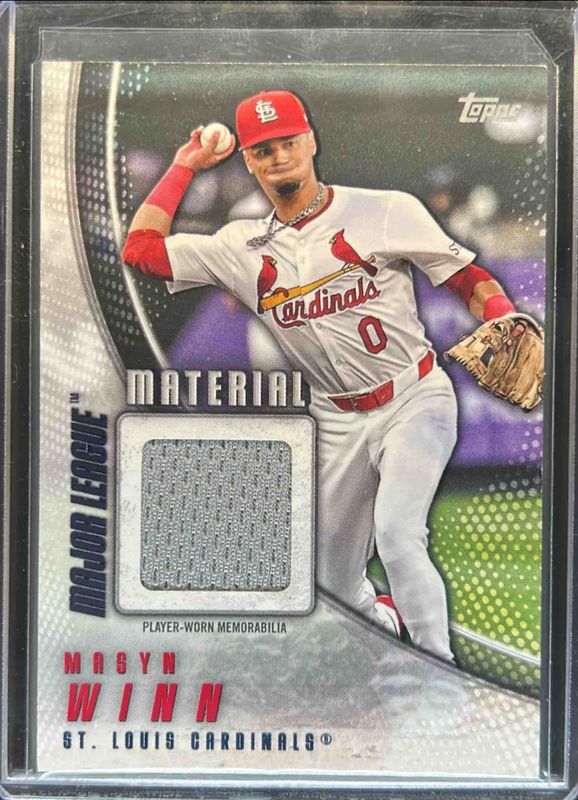 Masyn Winn 2025 Topps #MLM2-MW Major League Material Relics (Series 2) RAW