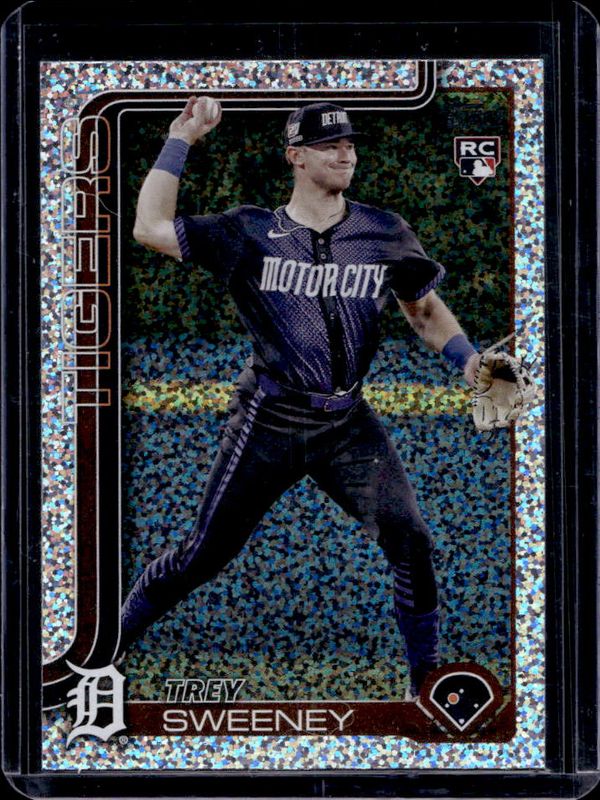 Trey Sweeney 2025 Topps #67 Confetti Rookie RAW