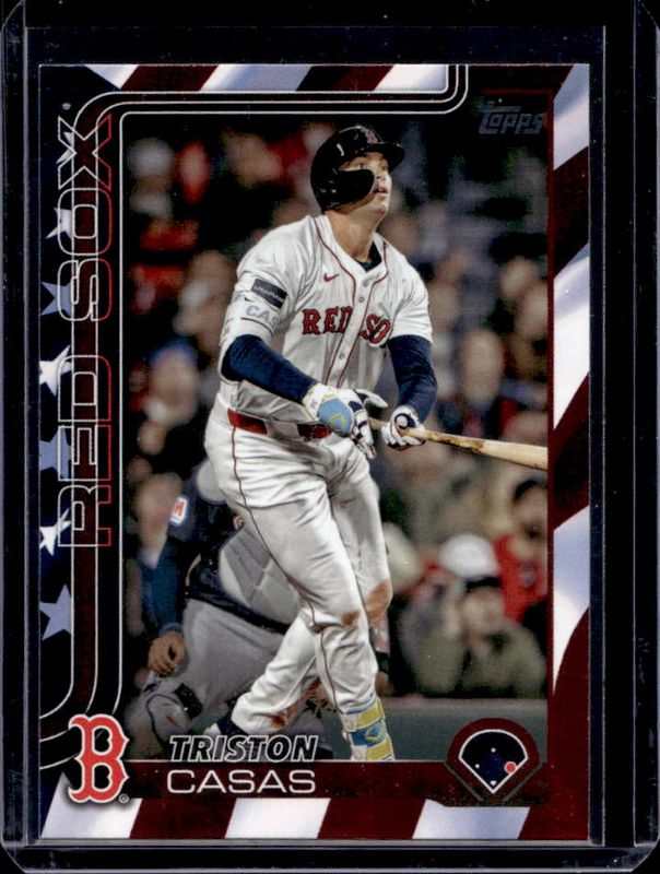 Triston Casas 2025 Topps #11 Independence Day /76 RAW
