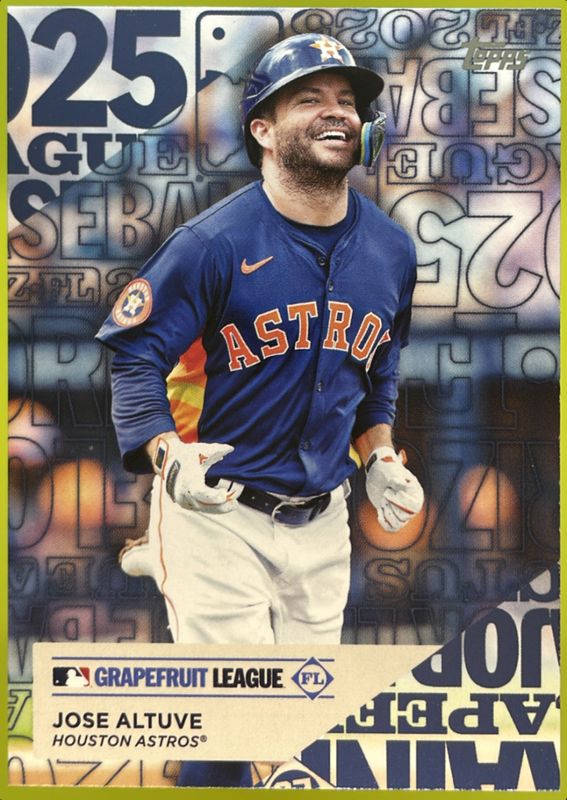 Jose Altuve 2025 Topps #TG-9 Training Grounds RAW