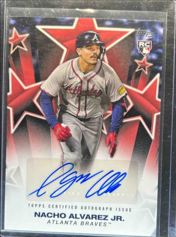 Nacho Alvarez Jr. 2025 Topps #BSA-NA Baseball Stars Autographs (Series 2) - Red /5 Rookie RAW