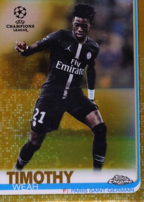 2018 Topps Chrome UEFA Champions League #92 Gold Refractor /50