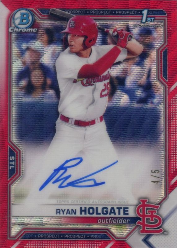2021 Bowman Draft #CDA-RH Chrome DP Auto - Red Wave Refractor /5 (1st)