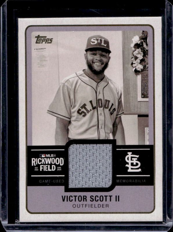 Victor Scott II 2025 Topps #RWR-VS Rickwood Relics RAW