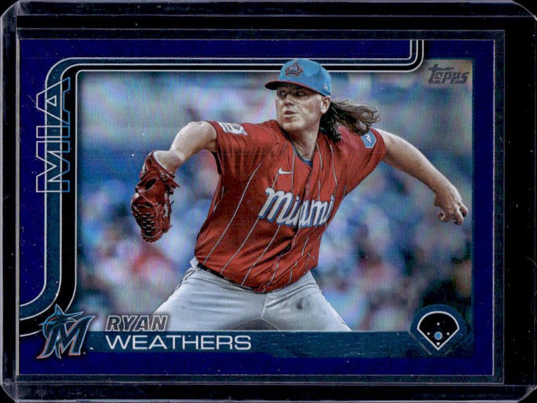 Ryan Weathers 2025 Topps #539 Purple Rainbow /250 RAW