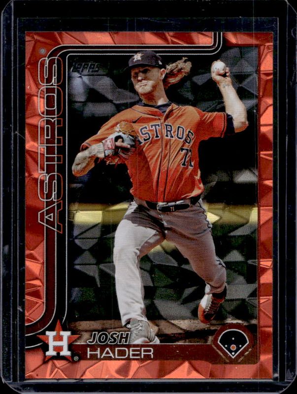 Josh Hader 2025 Topps #271 Orange Diamante Foil /25 RAW