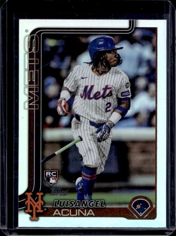 Luisangel Acuna 2025 Topps #524 Rainbow Foil Rookie RAW