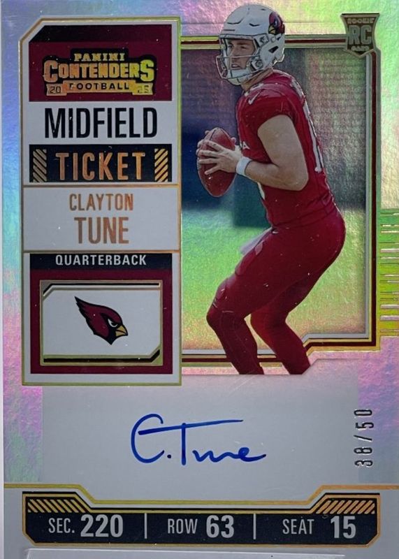 2023 Contenders #106 Rookie Ticket Auto - Midfield Ticket /50