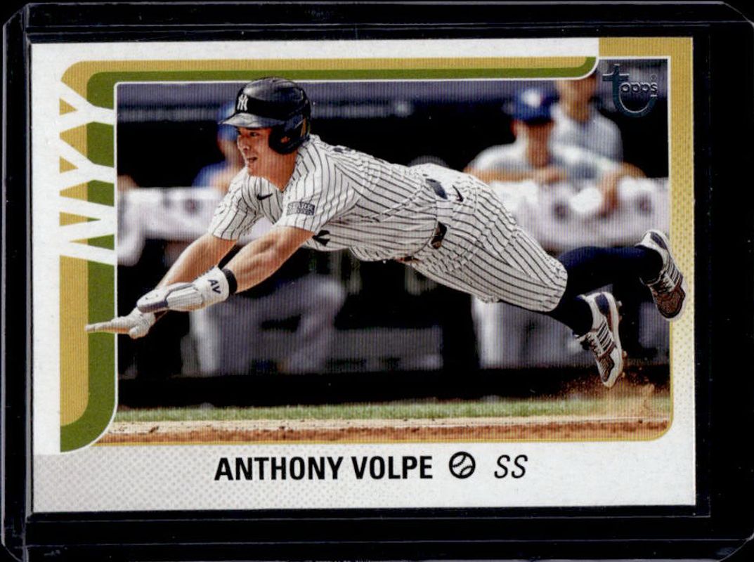 Anthony Volpe 2025 Topps #35 Vintage Stock Retro /99 RAW