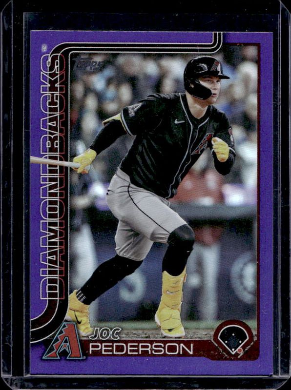 Joc Pederson 2025 Topps #127 Purple Rainbow /250 RAW