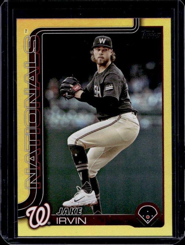 Jake Irvin 2025 Topps #197 Gold Rainbow /50 RAW