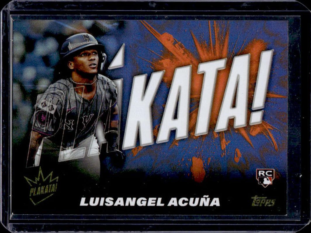 Luisangel Acuna 2025 Topps #PLAK-40 Plakata (Series 2) Rookie RAW