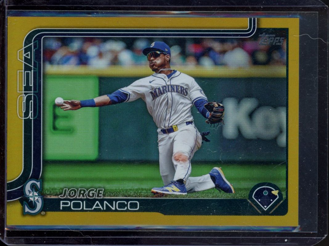 Jorge Polanco 2025 Topps #361 Gold Rainbow /50 RAW