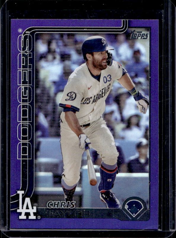 Chris Taylor 2025 Topps #53 Purple Rainbow /250 RAW