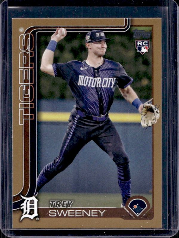 Trey Sweeney 2025 Topps #67 Gold /2025 Rookie RAW