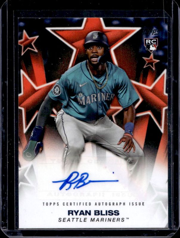 Ryan Bliss 2025 Topps #BSA-RB Baseball Stars Autographs - Orange /25 Rookie RAW