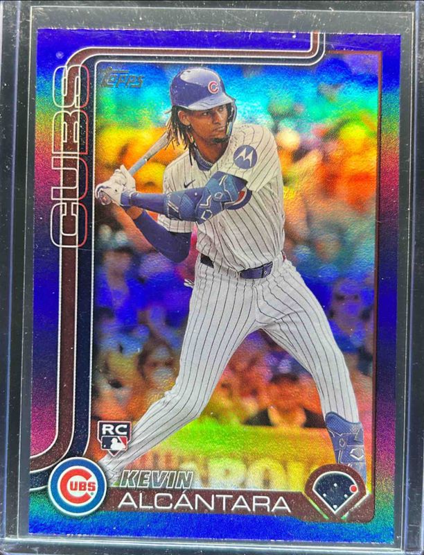 Kevin Alcantara 2025 Topps #578 Purple Rainbow /250 Rookie RAW