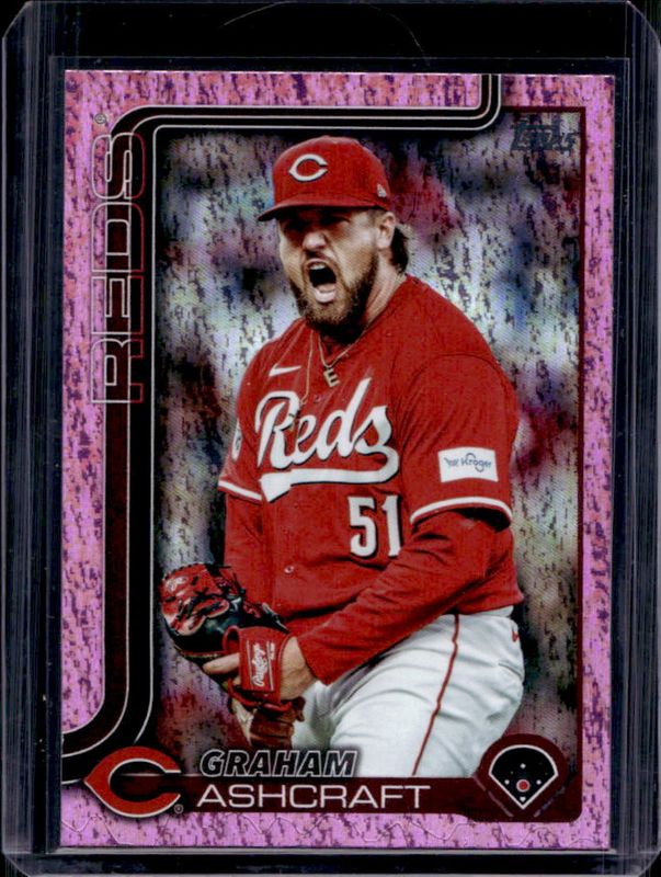 Graham Ashcraft 2025 Topps #626 Pink Holo Foil RAW