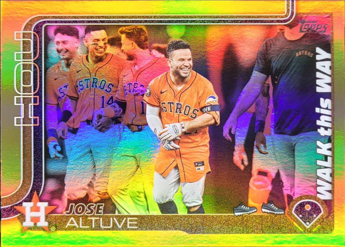 Jose Altuve 2025 Topps #WTW-15 Walk This Way - Gold /50 RAW