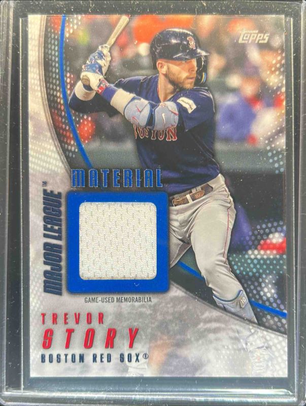 Trevor Story 2025 Topps #MLM2-TS Major League Material Relics (Series 2) - Blue /150 RAW