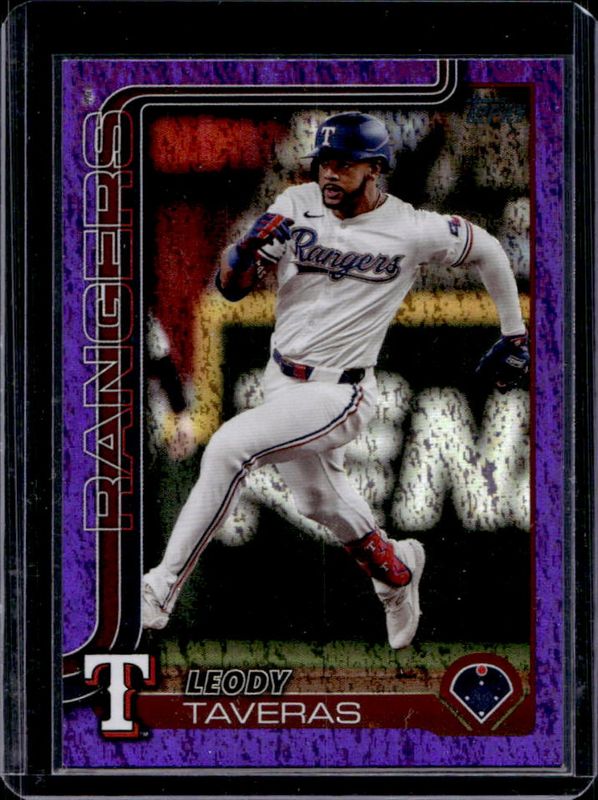 Leody Taveras 2025 Topps #50 Purple Holo Foil /250 RAW