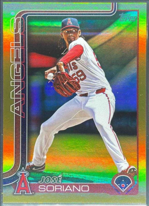 Jose Soriano 2025 Topps #669 Gold Rainbow /50 RAW