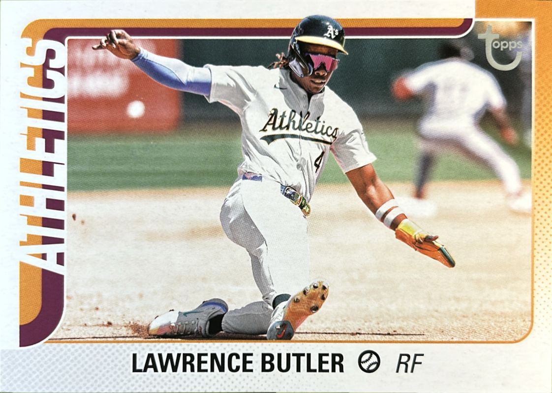 Lawrence Butler 2025 Topps #106 Vintage Stock Retro /99 RAW