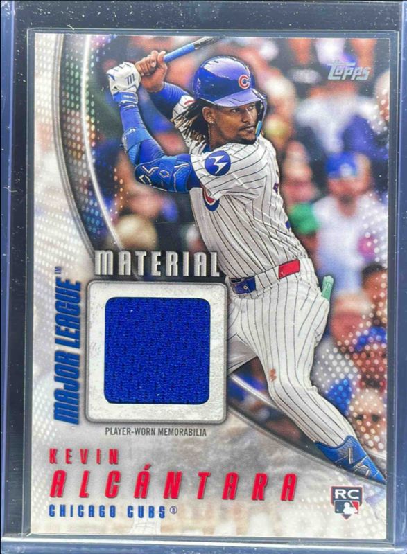 Kevin Alcantara 2025 Topps #MLM2-KA Major League Material Relics (Series 2) Rookie RAW
