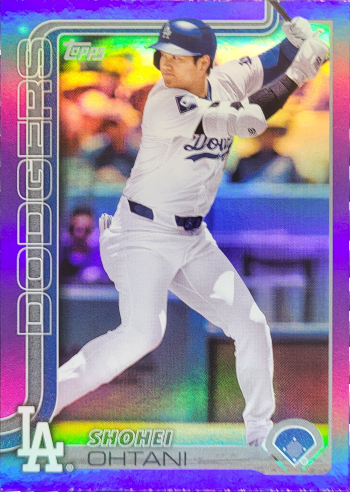 虹色89　Shohei Ohtani 2025 MVP 記念ボール2個 Shohei Ohtani 2025 Topps #1 Purple Rainbow /250 Price Guide
