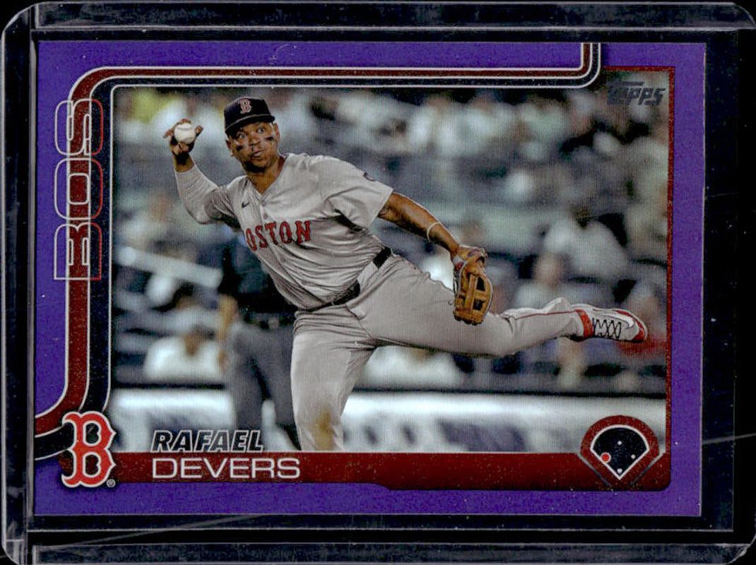 Rafael Devers 2025 Topps #285 Purple Rainbow /250 RAW