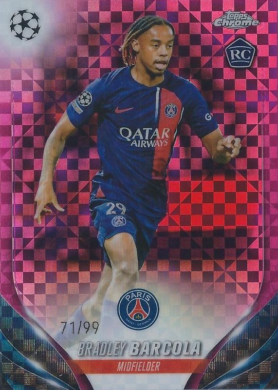 2023 Topps Chrome UEFA Club Competitions #69 Magenta X-Fractor /99