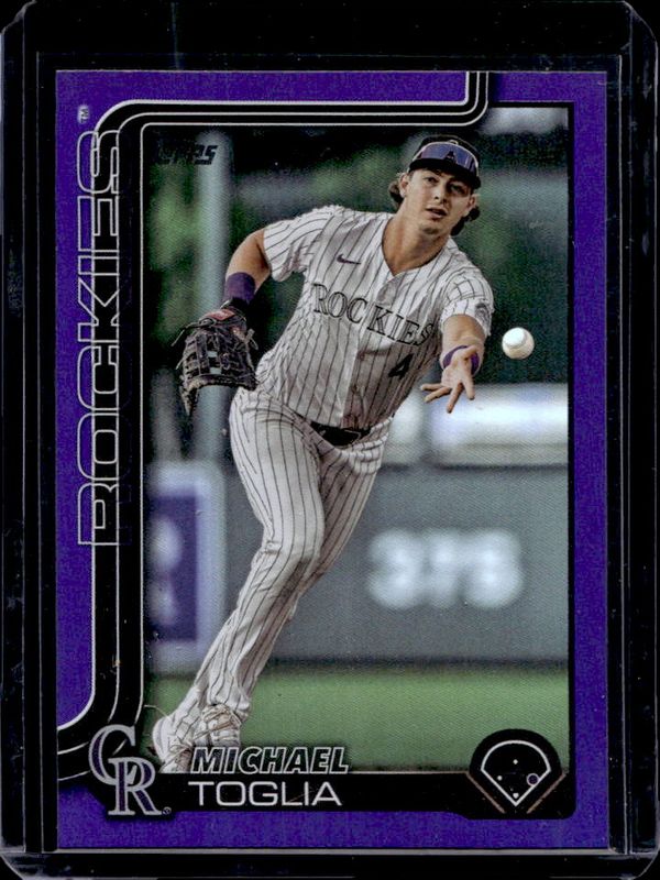 Michael Toglia 2025 Topps #48 Purple Rainbow /250 RAW